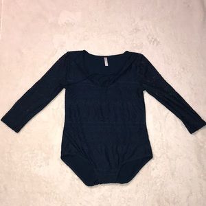 Xhilaration Dark Turquoise Body suit